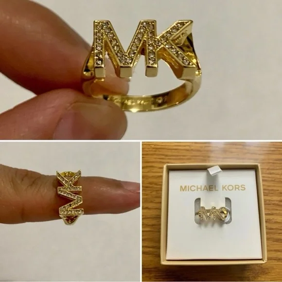 Michael Kors | Jewelry | Michael Kors Goldtone Logo Ring